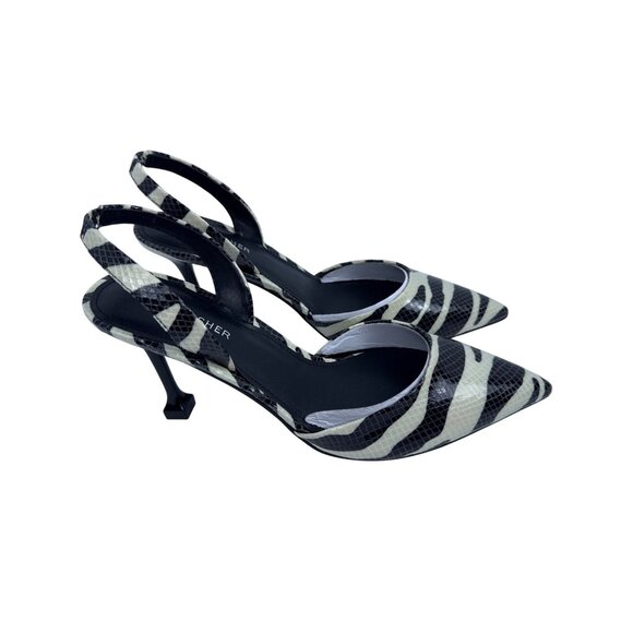 Marc Fisher Women's Hadya Slingback Tapered Heel Zebra Size 9.5 - Picture 1 of 12